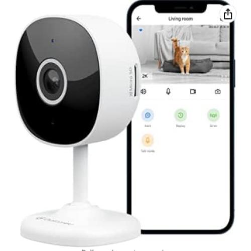WiFi Camera 2K, Galayou Indoor Home Security Cameras for Baby/Elder/Dog/Pet Camera with Phone app,24/7 SD Card Storage,Works with Alexa & Google Home G7 ( no test )