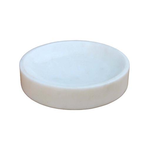 KLEO Natural Stone Soap Dish Soap Holder Bath Accessories for Bathroom, Tub or Wash Basin Accessories (White)