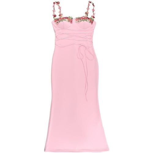 Size Small ...GeRRiT Flowy Maxi Dresses for Women 2024 Boho Chic Floral Bodycon Dress Spaghetti Straps Tube Party Club Long Dresses Sexy Sling Sundress for Curvy Women-Pink||XL, Small-Large