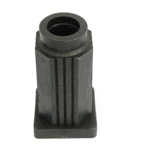 heyous 4PCS Plastic Caster Sleeve Square Insert Black Square Caster Socket Sleeve Fit Chair Table Shelve Filing Cabinet and Machinery Replacement Caster Rod