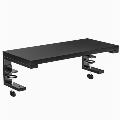 22 inches Desk Extender Shelf, 22x 9.8 Versatile Clamp on Desk Shelf, Heavy Duty Desktop Organizer for Gaming and Office Accessories, Black