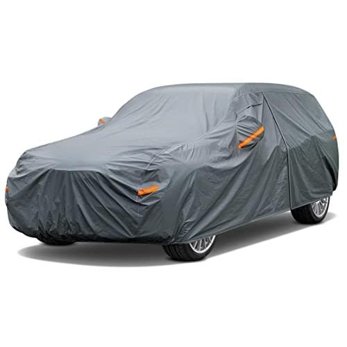 GUNHYI 16 Layers Heavy Duty SUV Car Cover Waterproof All Weather, | Universal Fit Ford Explorer, Toyota Highlander, Acura MDX, Audi Q7/Q8, BMW X5/X6, Kia Telluride, Hyundai Palisade etc.