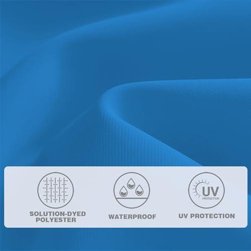 9 FT Patio Umbrella for Outdoor, Outdoor Umbrella with Push Button Tilt and Crank, Outdoor Patio Umbrellas with 8 Sturdy Ribs for Market, Garden, Deck, Backyard, Pool (Royal Blue)