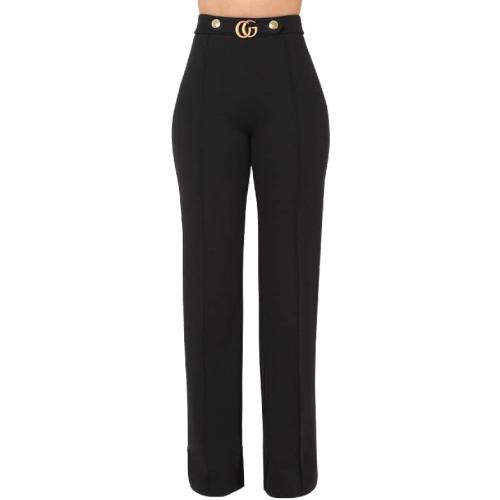 Casual Fit Pants Black, Mustard