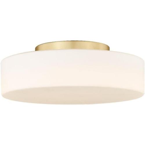 Origin 21 Lynnpark 1 -Light 11.95-in Brushed Nickel Integrated LED Flush Mount Light (no test)