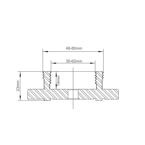 CK-3.75Z-RJTT Round Jaws for BMWOOD CK100 Series Woodturning Lathe chuck, Compatible with the Harbor Freight Bauer 23222A-B chuck.
