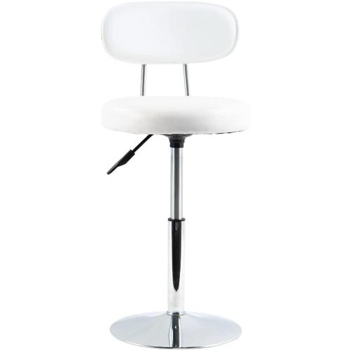 FURWOO White PU Leather Office Chair and Office Use