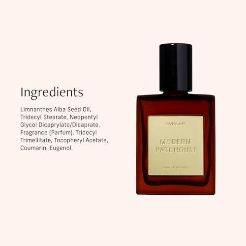 CYKLAR Perfume Oil for Skin – Modern Patchouli Scent – Sultry, Warm & Earthy Perfume Fragrance with Bergamot, Verbena & Cashmere Notes – Travel-Friendly 15ml