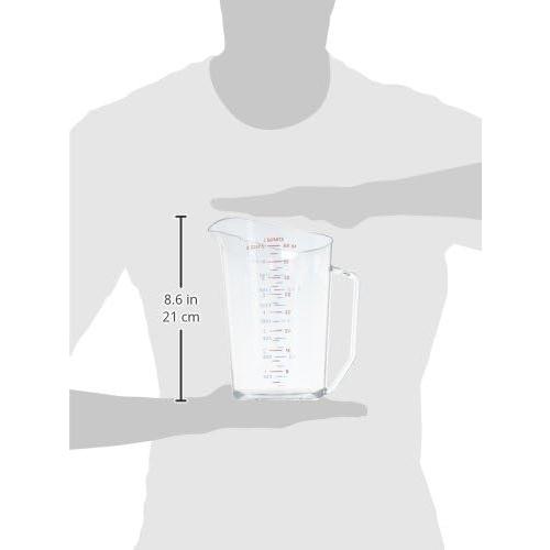 Cambro 200MCCW 2 qt Capacity, Camwear Clear Polycarbonate Liquid Measuring Cup (200MCCW135)