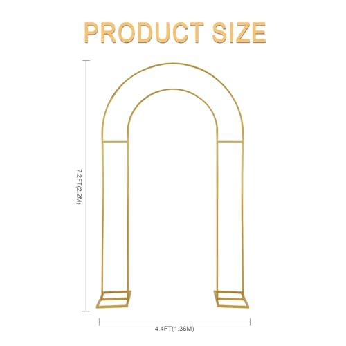 Open Arch Backdrop Stand,Double Arch Frame U Shaped Wedding Arches for Wedding Ceremony Birthday Party Bridal Baby Shower Photo Booth Garden Floral Balloon Arch Decoration