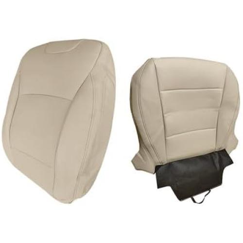 Passenger Side Bottom & Top Lean Back Perforated Leather Seat Cover Fits for Subaru Outback 2015-2019, Tan Car Seat Cushion Protector Replacement Cover