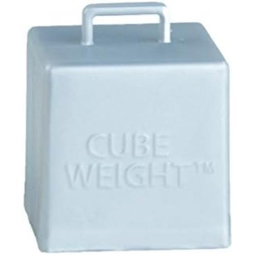 Creative Balloons™ Mfg. Inc. Cube Weight Balloon Weight, 65 Gram, Metallic Silver, 10 Piece