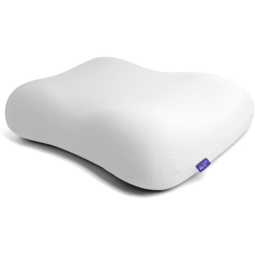 C CUSHION LAB Deep Sleep Pillow, Patented Ergonomic Contour Design for Side & Back Sleepers, Orthopedic Cervical Shape Gently Cradles Head & Provides Neck Support & Shoulder Pain Relief - Calm Grey