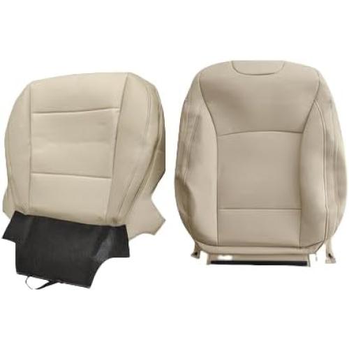 Passenger Side Bottom & Top Lean Back Perforated Leather Seat Cover Fits for Subaru Outback 2015-2019, Tan Car Seat Cushion Protector Replacement Cover