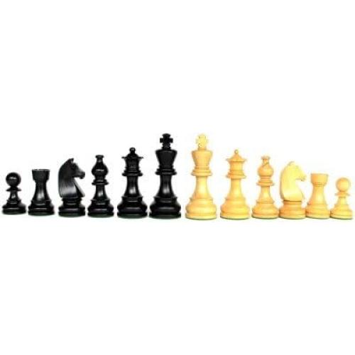 StonKraft Collector Edition Wooden Chess Pieces Chess Coins Pawns Chessmen Figurine Pieces (3.75 Black)