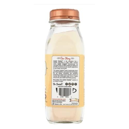 Leaner Creamer Caramel Flavored Creamer, Coconut Oil Based, 9.87 Ounces (Pack Of 6)