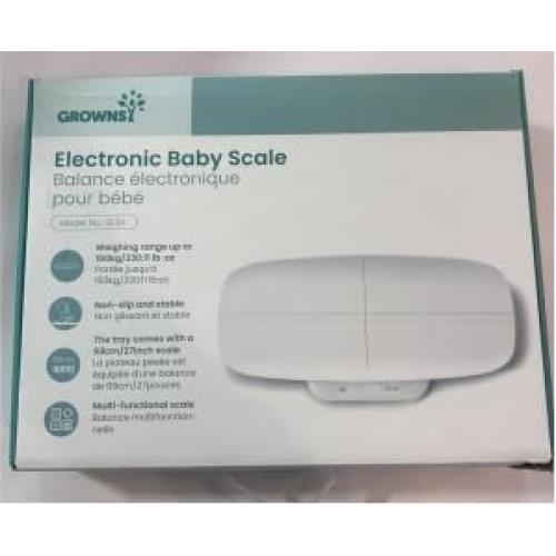 Baby Scale, Multifunctional Baby Weight Scale, Pet Scale for Puppy, Cat, Adult Scale Up to 330lbs, Accurate Digital Scale with Hold Function, 27-inch Height Measurement, 5 Units, LED Screen