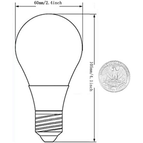 12V Low Voltage LED Light Bulbs - Warm White 7W(Only for 12V), Pack of 2