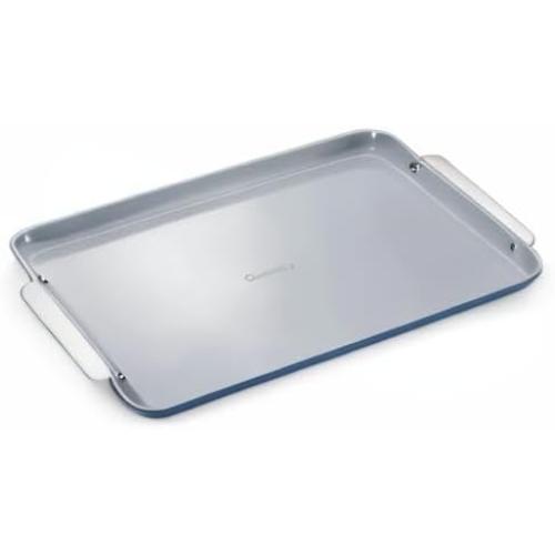 Caraway Non-Stick Ceramic Baking Sheet - Naturally Slick Ceramic Coating - Non-Toxic, PTFE & PFOA Free - Perfect for Baking, Roasting, and More - Large (18 x 13) - Navy‼️light dirt‼️