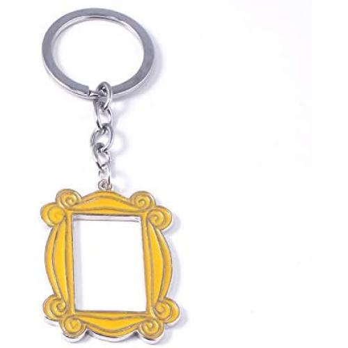 Friends TV Show Door Frame Keychain - Monica's Door Yellow Frame, BFF Gift to Friends