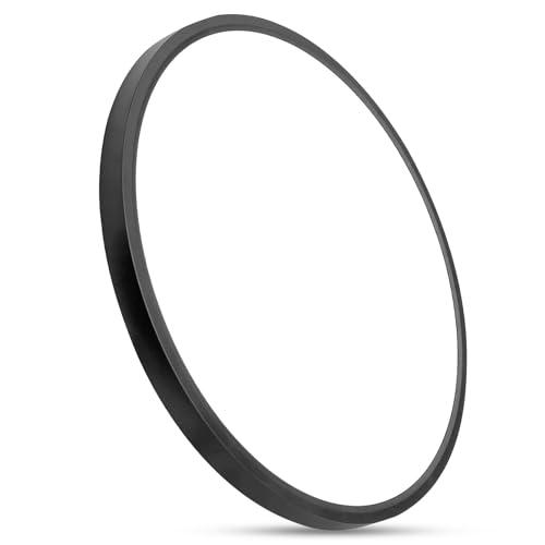 20 Inch Large LED Flush Mount Ceiling Light, 40W,4350LM, 3000K/4000K/6000K CCT Selectable, 0.98inch Super Slim Low Profile Round Flat Panel Light for Bedroom,Kitchen,Hallway(Black)