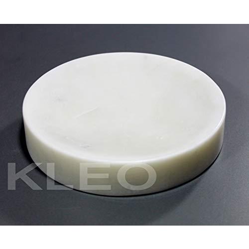KLEO Natural Stone Soap Dish Soap Holder Bath Accessories for Bathroom, Tub or Wash Basin Accessories (White)