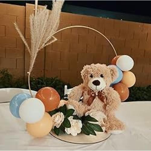6 Teddy Bears Bulk Small Stuffed Bears Pack for Christmas Valentines Baby Shower Party Decorations Centerpieces Favors Light Brown