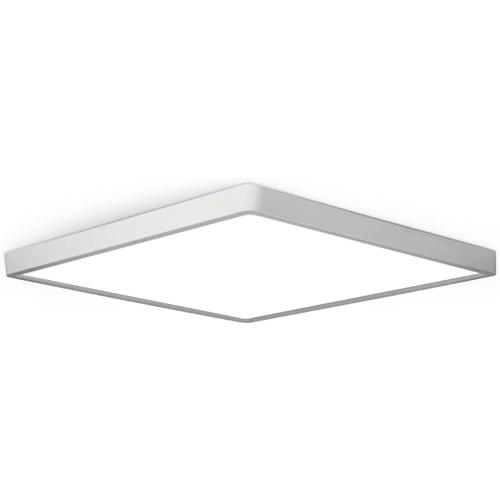 LED Flush Mount Ceiling Light Fixture, 5000K Daylight White, 12inch 24W, 3200LM, Slim Flat Panel Lighting Fixture, Square Modern Ceiling Lamp for Bedroom, Kitchen, Living Room, Closet, Stairwell