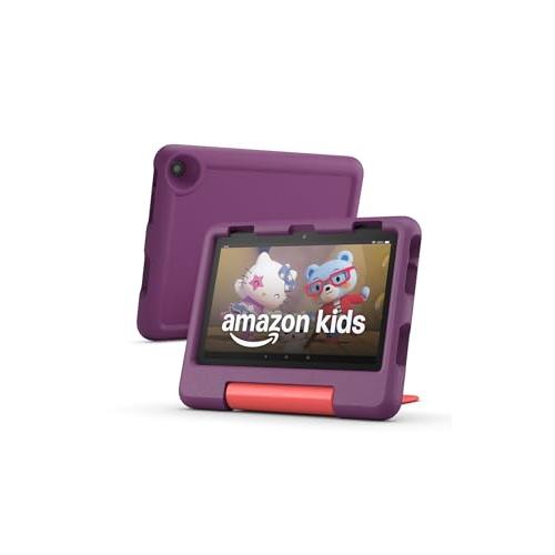 Amazon Fire HD 8 Kids tablet  ages 3-7. With bright 8 HD screen. Includes ad-free and exclusive content, parental controls and 13-hr battery, 32GB,