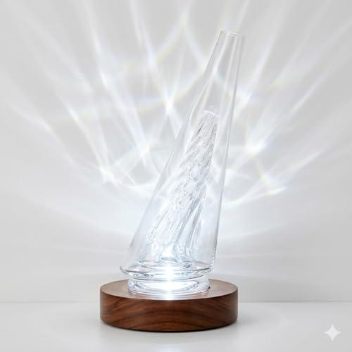 Clear Borosilicate Glass Cone Component - Precision Geometric Glass Art Supply for DIY Crafting, Stained Glass Making, Heavy Wall Construction (Clear)
