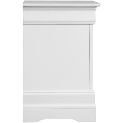 Glory Furniture Louis Phillipe 2 Drawer Nightstand in White