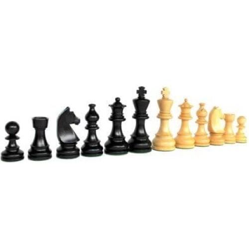 StonKraft Collector Edition Wooden Chess Pieces Chess Coins Pawns Chessmen Figurine Pieces (3.75 Black)