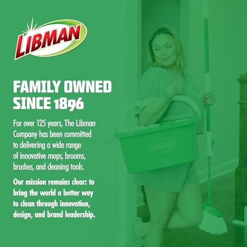 Libman Tornado Spin Mop System with Bucket & Wringer, Microfiber Head