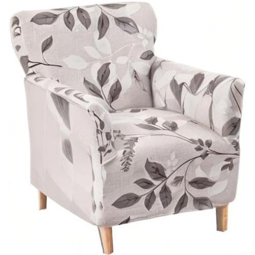 CRFATOP Stretch Mid Century Modern Armchair Slipcover 1-Piece Accent Chair Covers with Arms Soft Chair Slipcovers for Living Room Armchair Furniture Protector Office Reception Reading Sofa,A19
