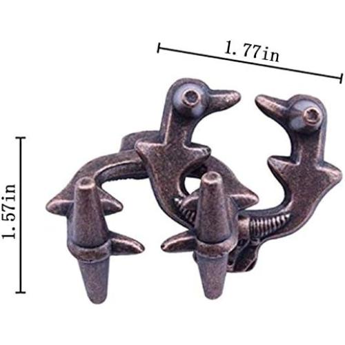 Brain Teaser Puzzle for Adults Puzzles Metal Hole Lock Adult Educational Toy Jigsaw IQ Puzzle (Ferrous)