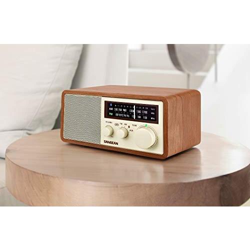 Sangean WR-16 AM/FM, Aux-in, Bluetooth, Wooden Cabinet Radio