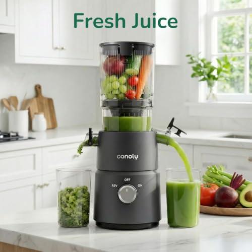 Canoly 2-in-1 Cold Press Juicer C03, Makes Juice & Nut Milk