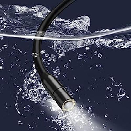 Daxiongmao Borescope，Endoscope Camera with Light, 1080P HD Borescope Tools with 8 Adjustable LED Lights, Endoscope with 11.5ft Semi-Rigid Snake Camera, Gadgets for Men