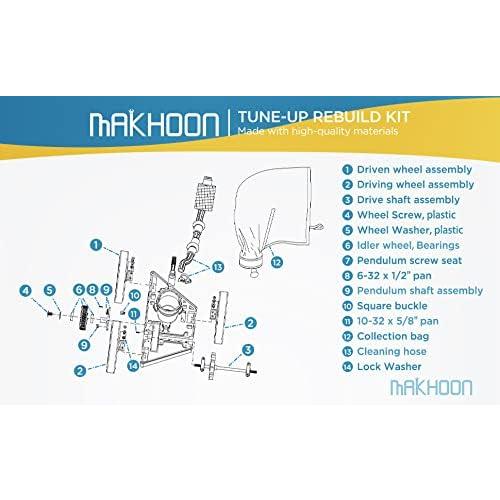 MAKHOON Rebuild Repair Kit Replacement for Polaris Zodiac Automatic Pool Cleaner 280 (Not Compatible with Polaris 360 380)
