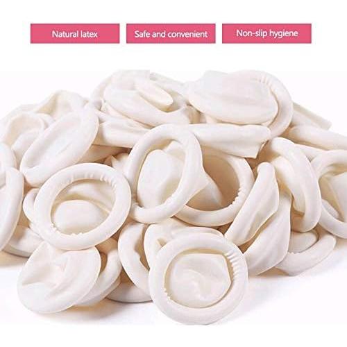 Disposable Fingertips Protector Gloves Natural Rubber Non-slip Anti-static Latex Finger Cots Fingertips Durable Tool 10 piece