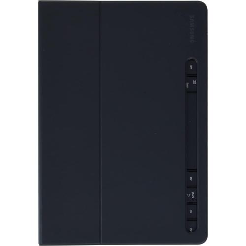 Samsung Galaxy Tab S8 and Tab S7 Book Cover Keyboard Slim, Tablet Screen Protector, Lightweight, Mobile Workstation, US Version, Mystic Black
