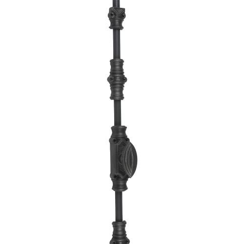 A29 Hardware 6 Feet Cast Iron Plain Style Window Cremone Bolt, Antique Iron Finish