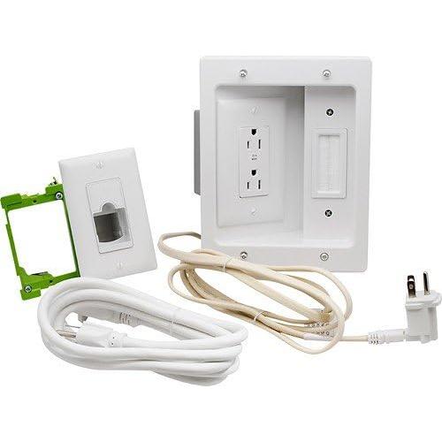 Legrand Wiremold In Wall TV Power Kit White (HT2202WHV1)