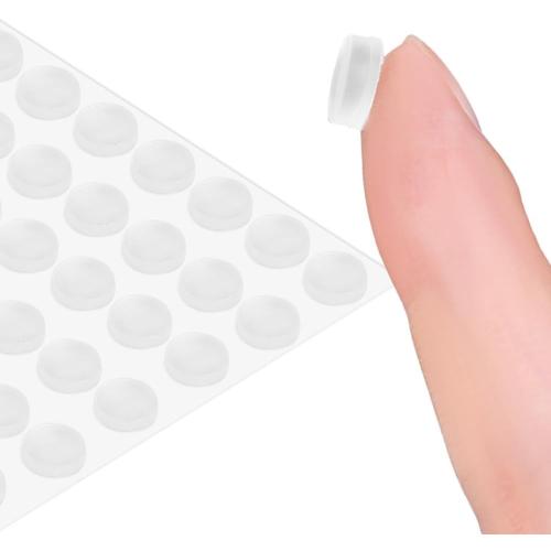 100 Pieces Cabinet Bumpers Clear Rubber Bumpers Self Adhesive, Soft Cabinet Door Bumper Pads, Sound Dampening Bumpers, Kitchen Cabinet Pads for Drawers, Picture Frames, Cupboard, 10mm x 3mm