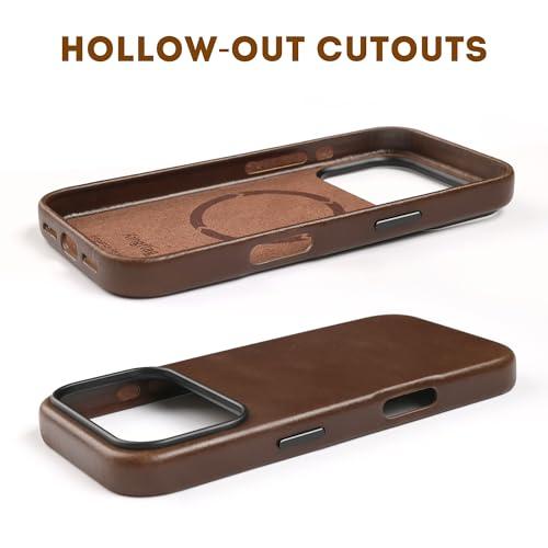 Leather Case Compatible with iPhone 17 Pro Max 6.9'', Rustic Brown