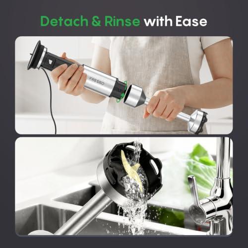 FRESKO Immersion Blender Handheld, Hand Blender with Variable Speed Trigger