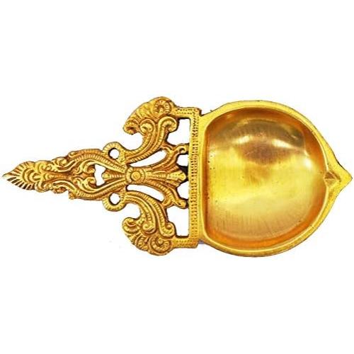 Aakrati Aarti Diya - Decorative Hand Made Brass Metal Oil Lamp