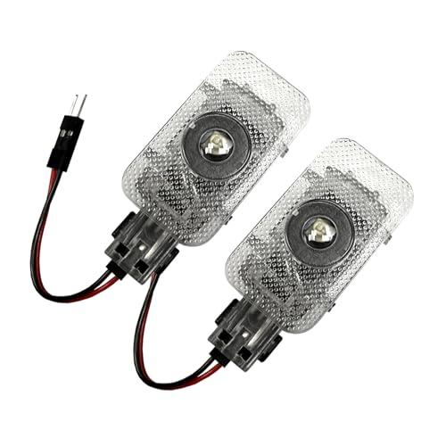 2PCS Never Fade Car LED Door Light Projector Logo,LED Puddle Light Shadow Laser Step Lights Compatible for V40 V60 V90 S60 S80 S90 XC40 XC60 XC90 Accessories (White Letters)