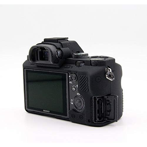 Sony A7II Case, BolinUS Fullbody Ultra-Thin Lightweight Rubber Soft Silicone Housing Case Bag Cover for Sony Alpha A7ii A7R2 A7Rii A7sii (Black)