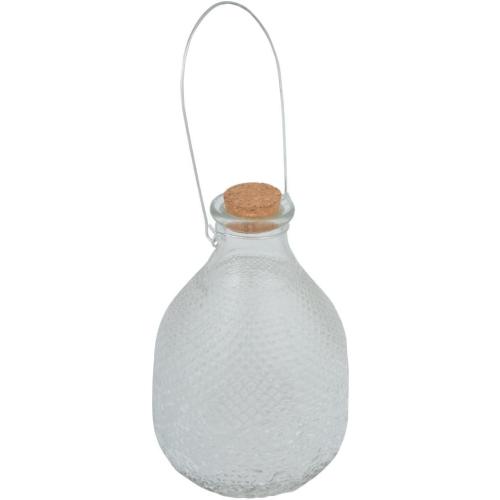 Esschert Design EG21 Wasp Trap Clear Hobnail Glass, Large, 8.75 H